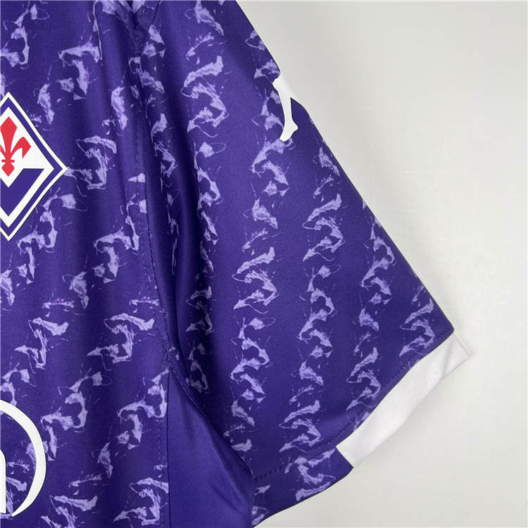 Fiorentina 23/24 Home Purple Football Shirt Soccer Jersey - Click Image to Close