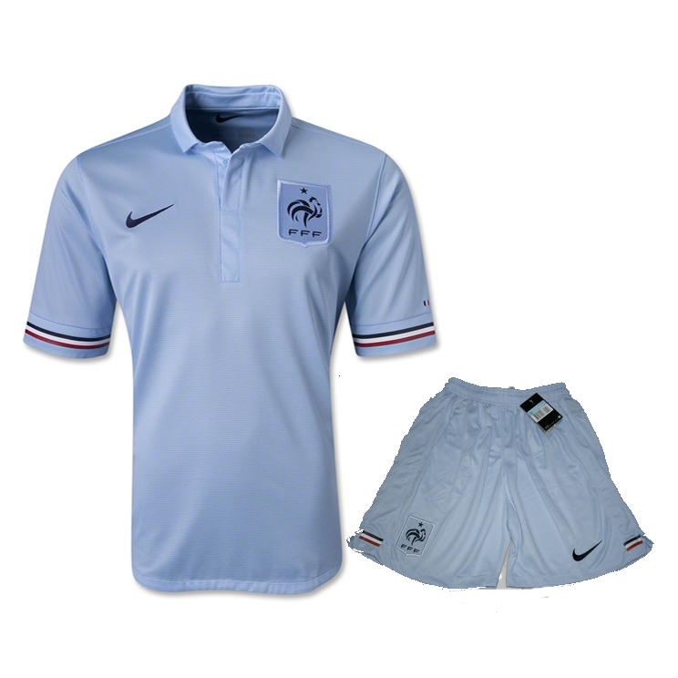 2013 France Away Jersey Kit(Shirt+Shorts) - Click Image to Close