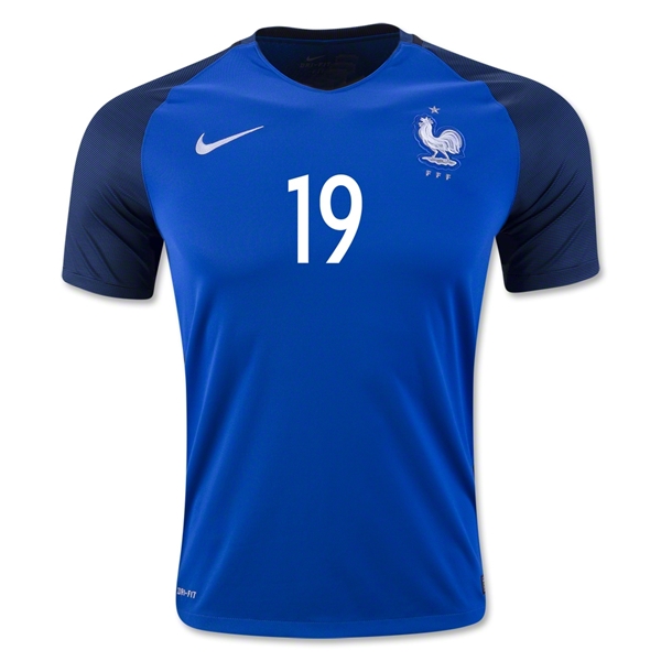 France Home Soccer Jersey 2016 POGBA #19 - Click Image to Close