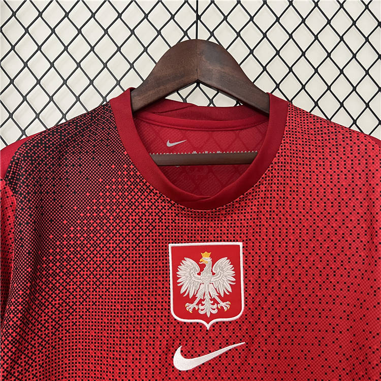 Poland UEFA Euro 2024 Away Soccer Jersey Football Shirt - Click Image to Close