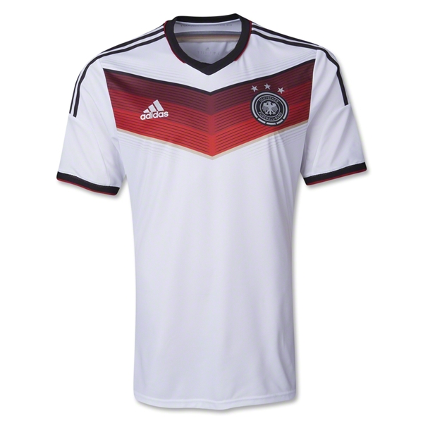 2014 Germany Retro Home White Soccer Jersey Shirt - Click Image to Close