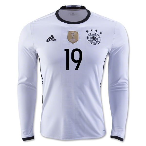 Germany LS Home 2016 GOTZE #19 Soccer Jersey - Click Image to Close