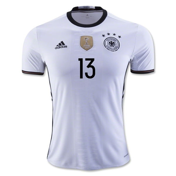 Germany Home 2016 MULLER #13 Soccer Jersey - Click Image to Close