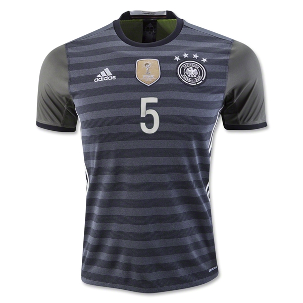 Germany Away 2016 HUMMELS #5 Soccer Jersey - Click Image to Close