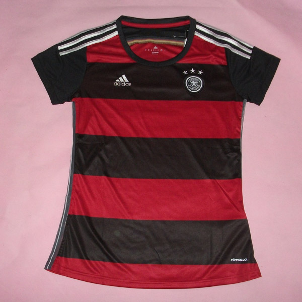 Woman 2014 Germany Away Soccer Jersey Football Shirt - Click Image to Close