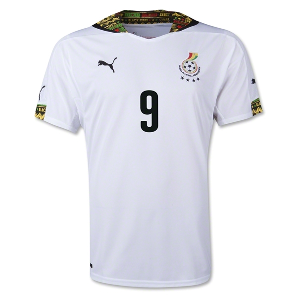 Ghana 2014 PRINCE Home Soccer Jersey - Click Image to Close
