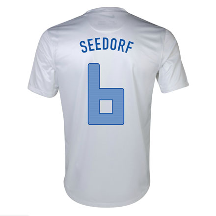 2013 Netherlands #6 Seedorf Away White Jersey Shirt - Click Image to Close