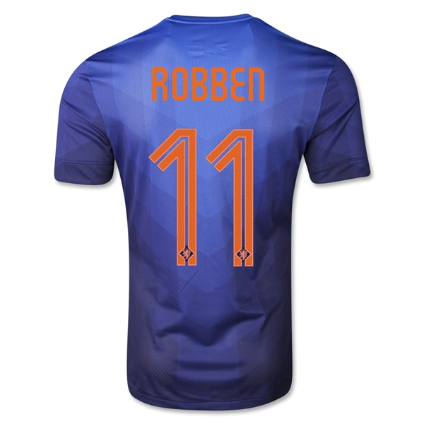 Netherlands 2014/15 Away Soccer Shirt #11 ROBBEN - Click Image to Close