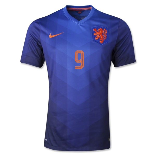 Netherlands 2014/15 Away Soccer Shirt #9 V. PERSIE - Click Image to Close