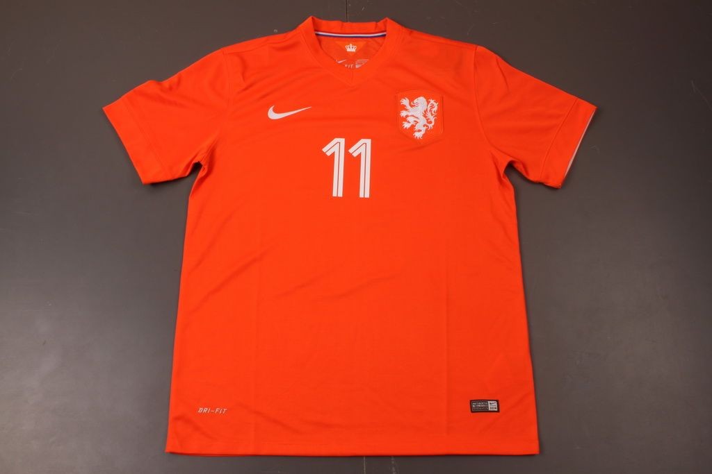 Netherlands 2014/15 Home Soccer Shirt #11 ROBBEN - Click Image to Close