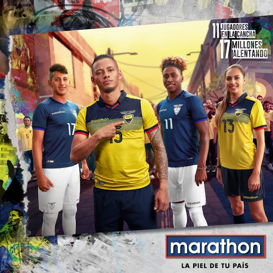 Ecuador Home 2019-20 Soccer Jersey - Click Image to Close