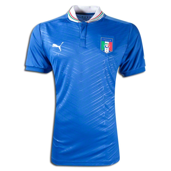 2012 Italy Home Blue Replica Soccer Jersey Shirt - Click Image to Close