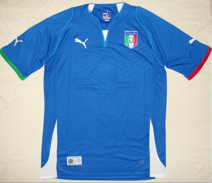 2013 Italy Home Blue Soccer Jersey Kit(Shirt+Shorts) - Click Image to Close
