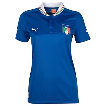 2013 Italy Home Blue Women's Soccer Jersey Shirt - Click Image to Close