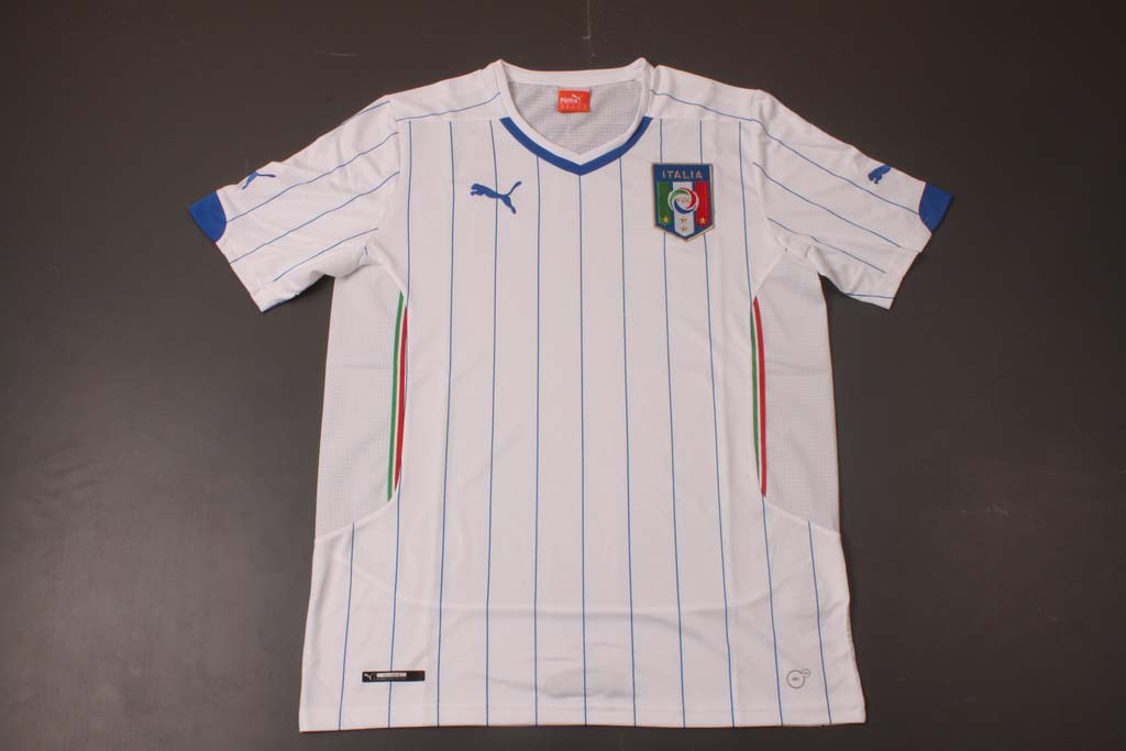 2014 world cup Italy Away White Soccer Jersey Football Shirt - Click Image to Close