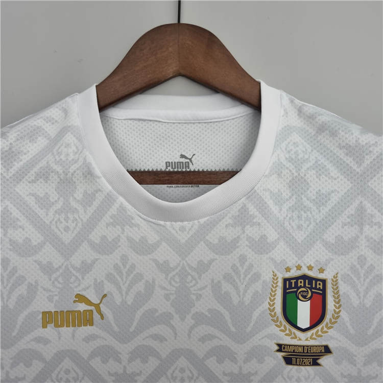 2022 Italy European Champion White Soccer Jersey Football Shirt - Click Image to Close