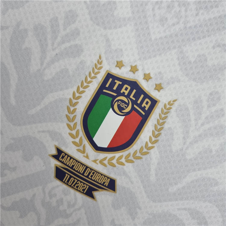 2022 Italy European Champion White Soccer Jersey Football Shirt - Click Image to Close