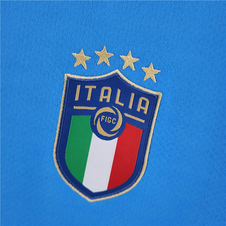 Italy Football Shirt 2022 Home Blue Soccer Jersey - Click Image to Close