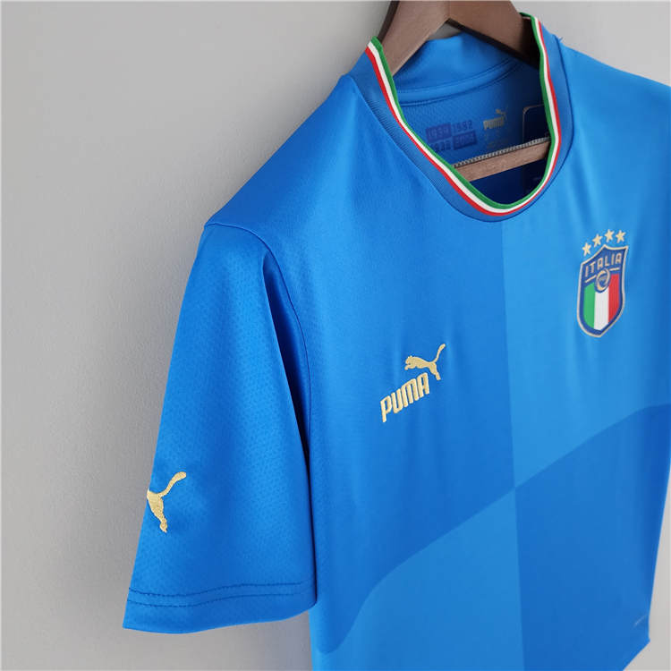 Italy Football Shirt 2022 Home Blue Soccer Jersey - Click Image to Close