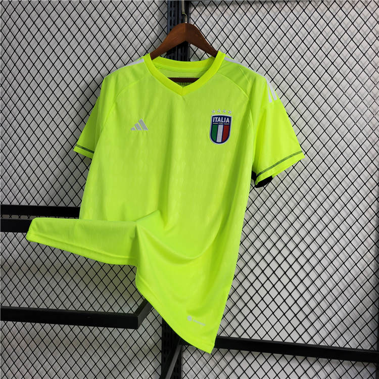 2023 Italy Football Shirt Goalkeeper Green Soccer Jersey - Click Image to Close