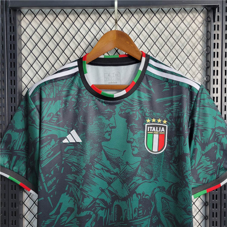 2023 Italy Football Shirt Special Edition Green Soccer Jersey - Click Image to Close