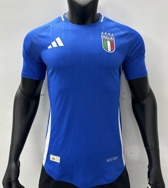 2024 Italy Football Shirt Home Blue Soccer Jersey (Authentic Version