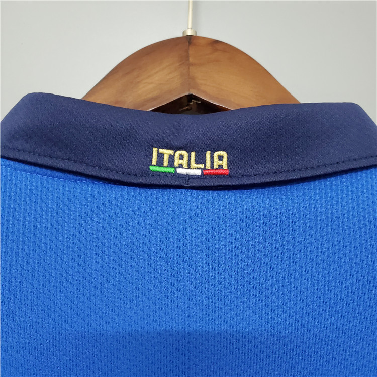 Euro 2020 Italy Home Kit Blue Soccer Jersey Football Shirt #18 BARELLA - Click Image to Close
