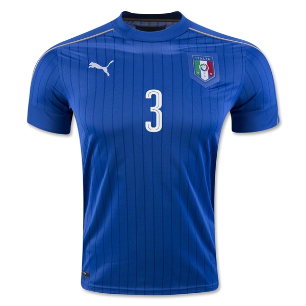 Italy Home 2016 CHIELLINI #3 Soccer Jersey - Click Image to Close