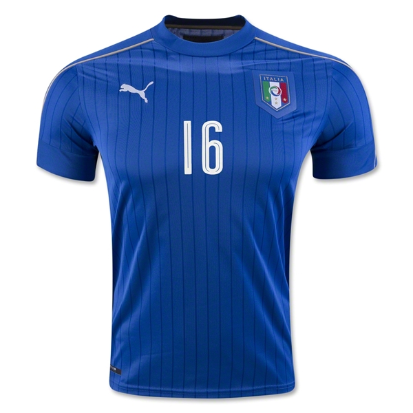 Italy Home 2016 DE ROSSI #16 Soccer Jersey - Click Image to Close