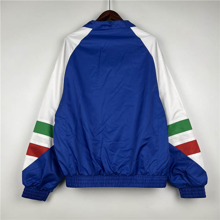 2023 Italy Kit Blue Windbreaker Jacket - Click Image to Close