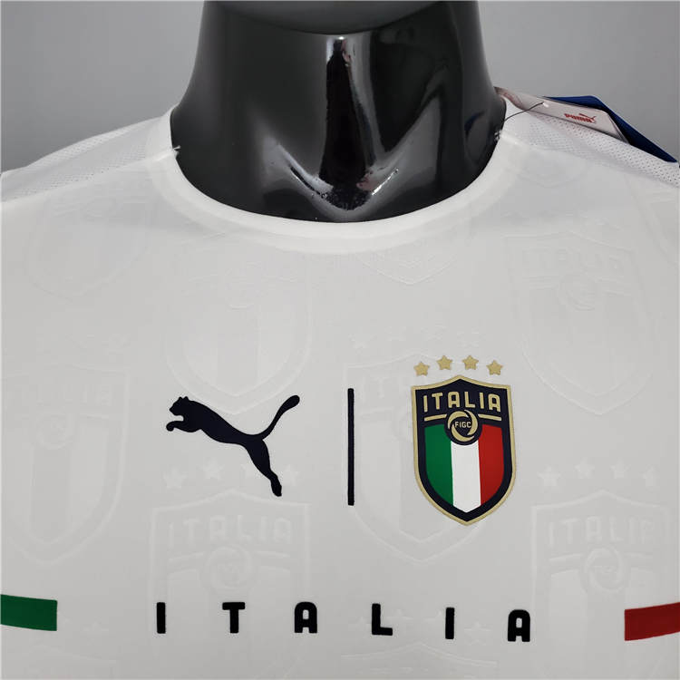 Euro 2020 Italy Away Kit White Soccer Jersey Football Shirt 21-22 (Player Version) - Click Image to Close