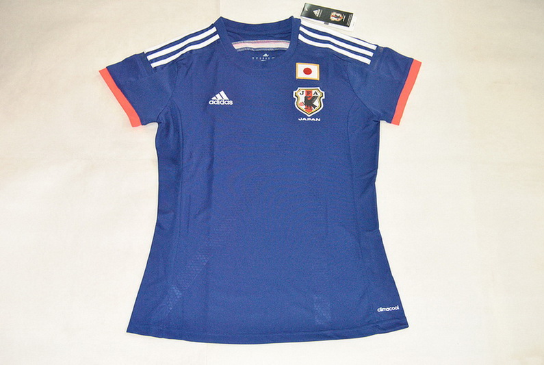 Women 2014 World Cup Japan Home Blue Jersey Shirt - Click Image to Close