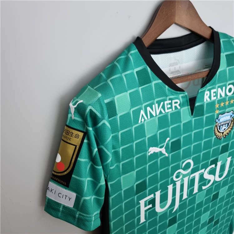 Kawasaki Frontale 22/23 Third Green Soccer Jersey Football Shirt - Click Image to Close