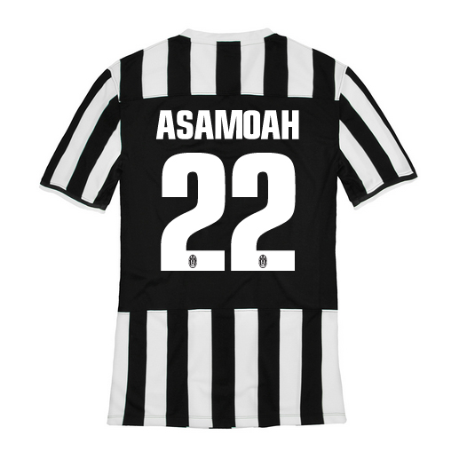13-14 Juventus #22 Asamoah Home Jersey Shirt - Click Image to Close