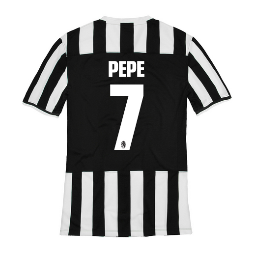 13-14 Juventus #7 Pepe Home Jersey Shirt - Click Image to Close
