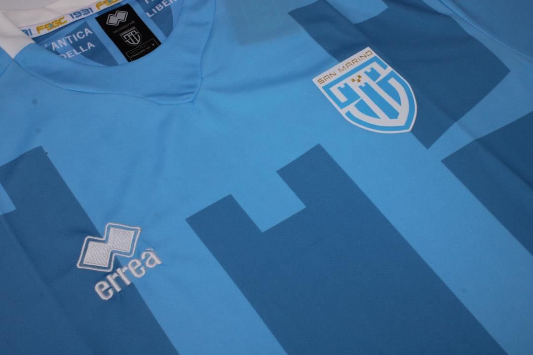 22/23 San Marino Home Blue Soccer Jersey Football Shirt - Click Image to Close