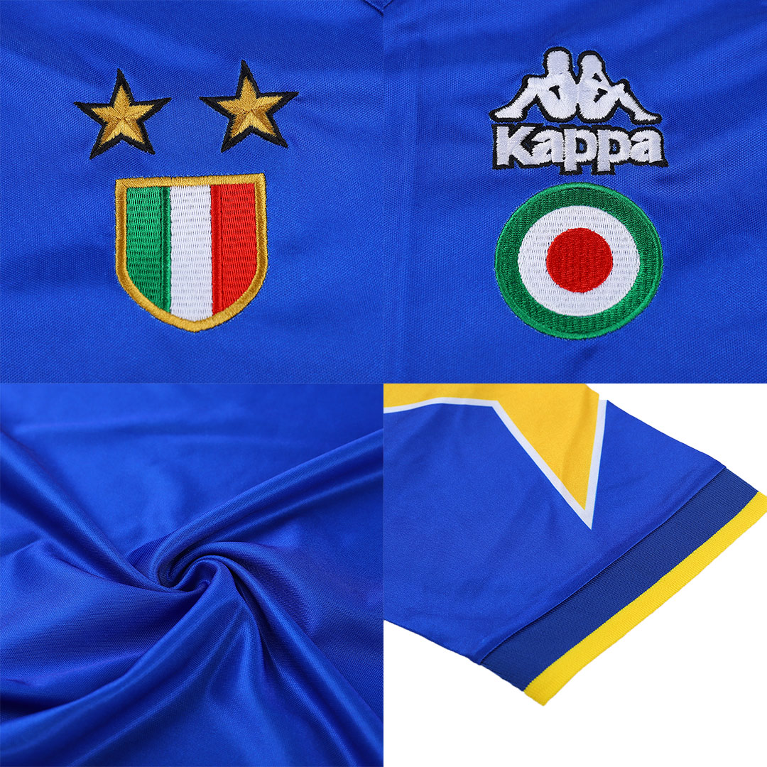 1995-96 JUVENTUS RETRO THIRD BLUE SOCCER SHIRT - Click Image to Close