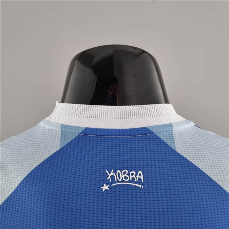 22/23 Juventus 4th Blue & Orange Soccer Jersey Football Shirt (Player Version) - Click Image to Close