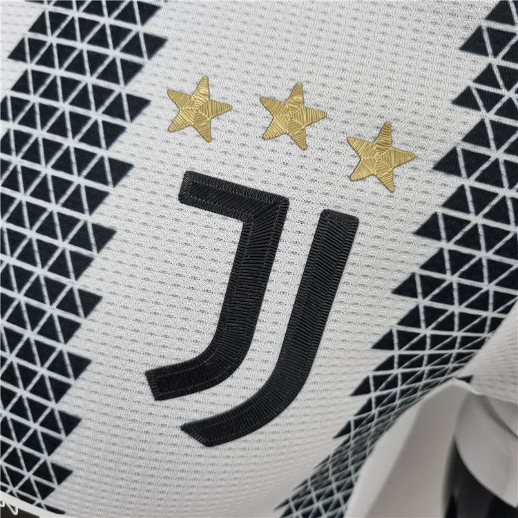 22/23 Juventus Home White & Black Soccer Jersey Football Shirt (Player Version) - Click Image to Close