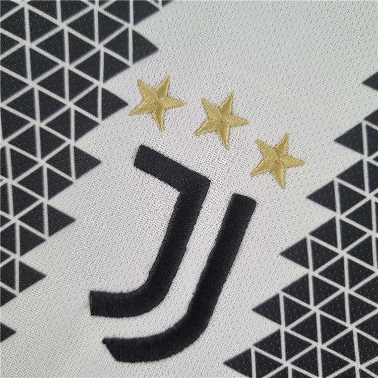 22/23 Juventus Home White&Black Soccer Jersey Football Shirt - Click Image to Close