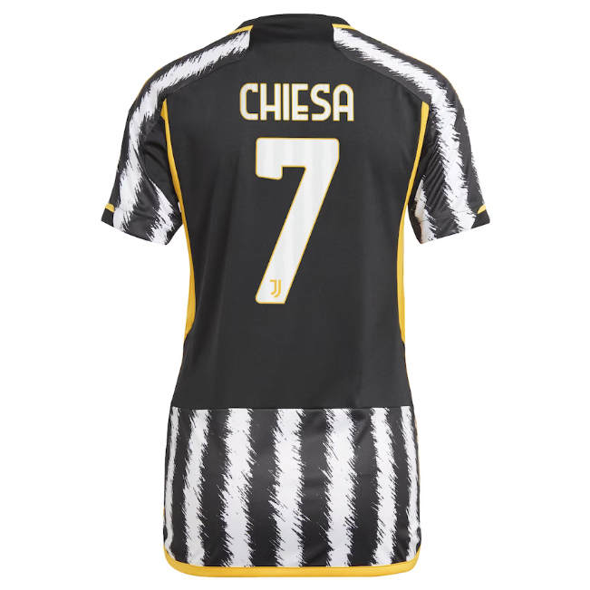 23/24 Juventus Home Soccer Jersey Women's Football Shirt - CHIESA 7 - Click Image to Close