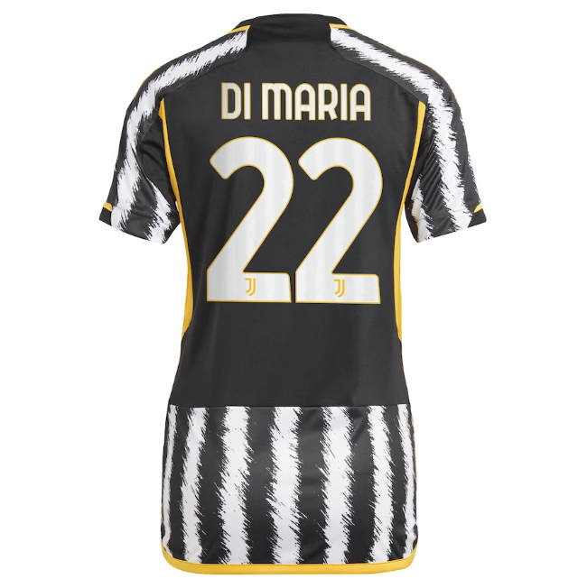 23/24 Juventus Home Soccer Jersey Women's Football Shirt - Di Maria 22 - Click Image to Close