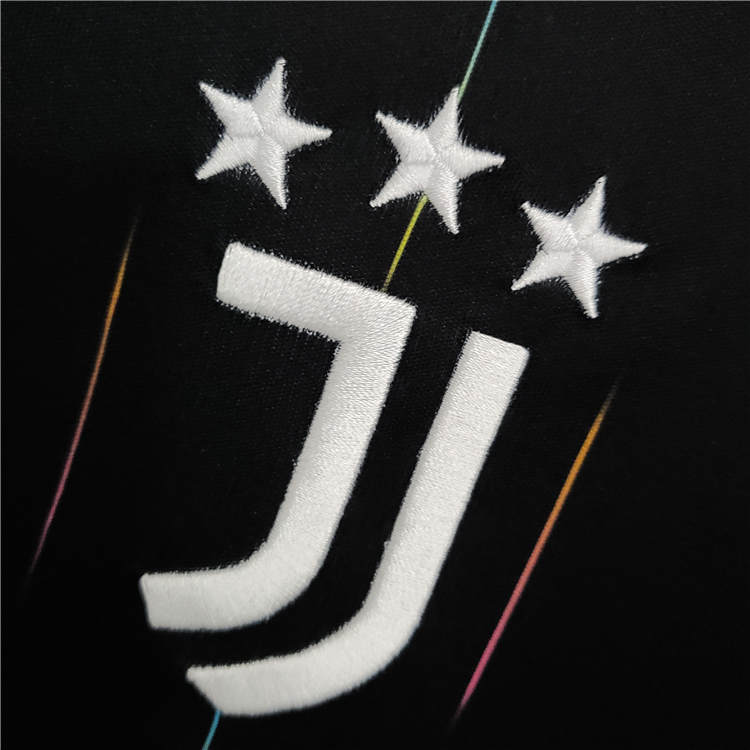 Juventus 21-22 Away Black Soccer Jersey Football Shirt - Click Image to Close