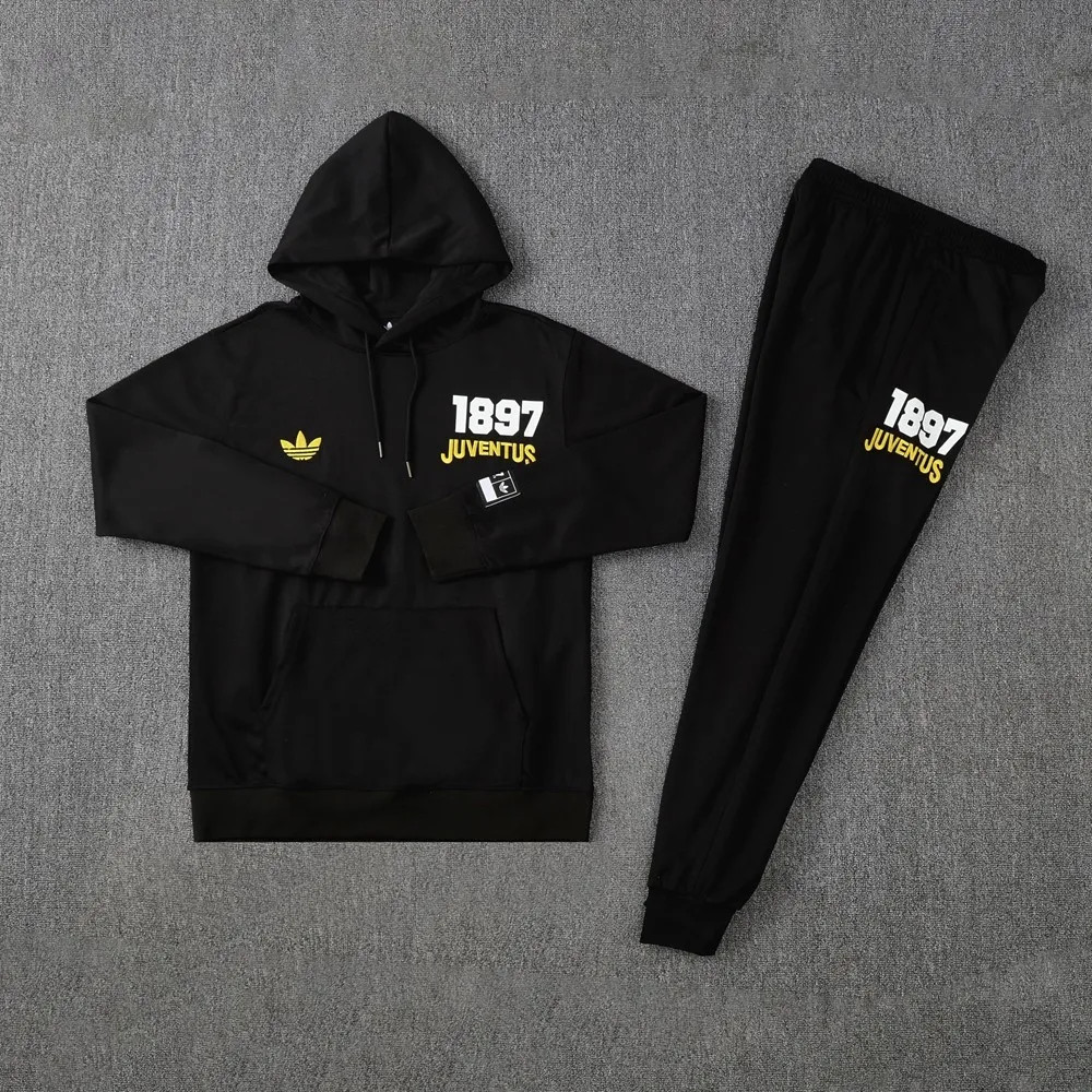 25/26 Juventus Black Hoodie Suit