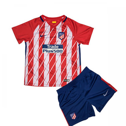 Kids Atletico Madrid Home 2017/18 Soccer Shirt (Jersey+Shorts)