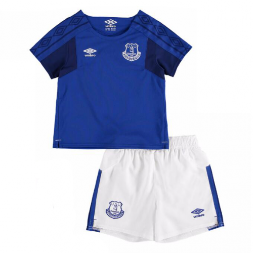 Kids Everton Home 2017/18 Soccer Kits (Shirt+Shorts)