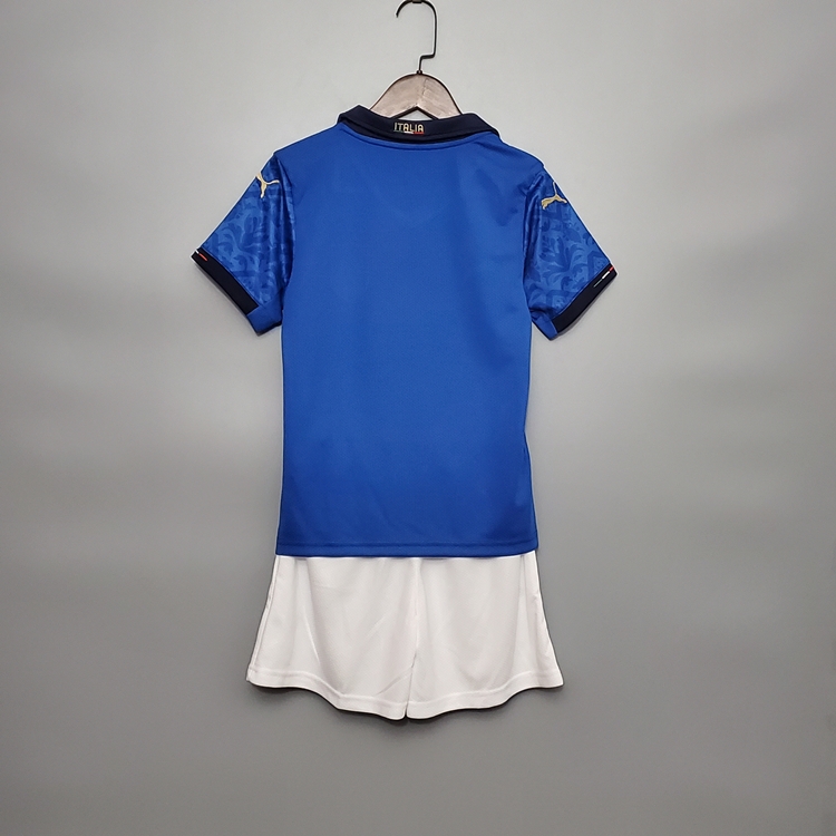 Euro 2020 Italy 2020-21 Kids Home Blue Soccer Kit(Shirt+Shorts) - Click Image to Close