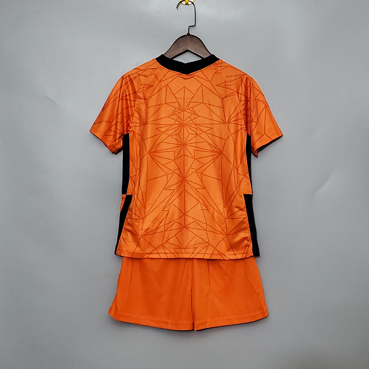 Netherlands Soccer Shirt 2020-21 kids Home Soccer Kit(Shirt+Shorts) - Click Image to Close