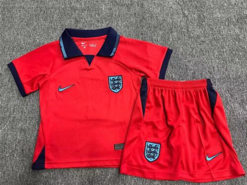 Kids England World Cup 2022 Away Red Soccer Kit(Shirt+Shorts) - Click Image to Close