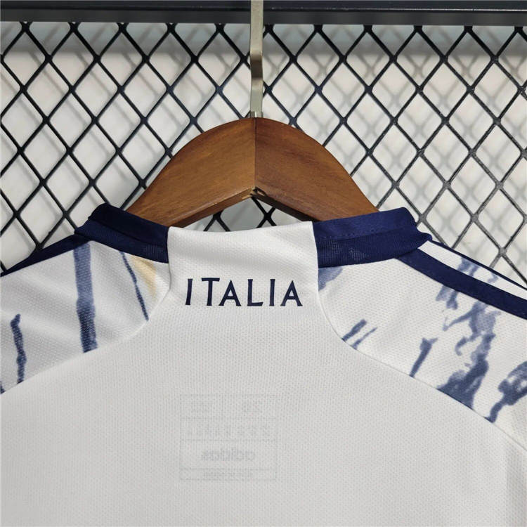 Kids Italy 2023 Away White Football Kit (Shirt+Shorts) - Click Image to Close